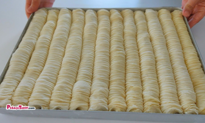 Çıtır Çıtır Büzgülü Baklava El Açması Baklava Tarifi