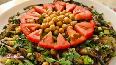 Patlıcanlı Nohutlu Salata Tarifi